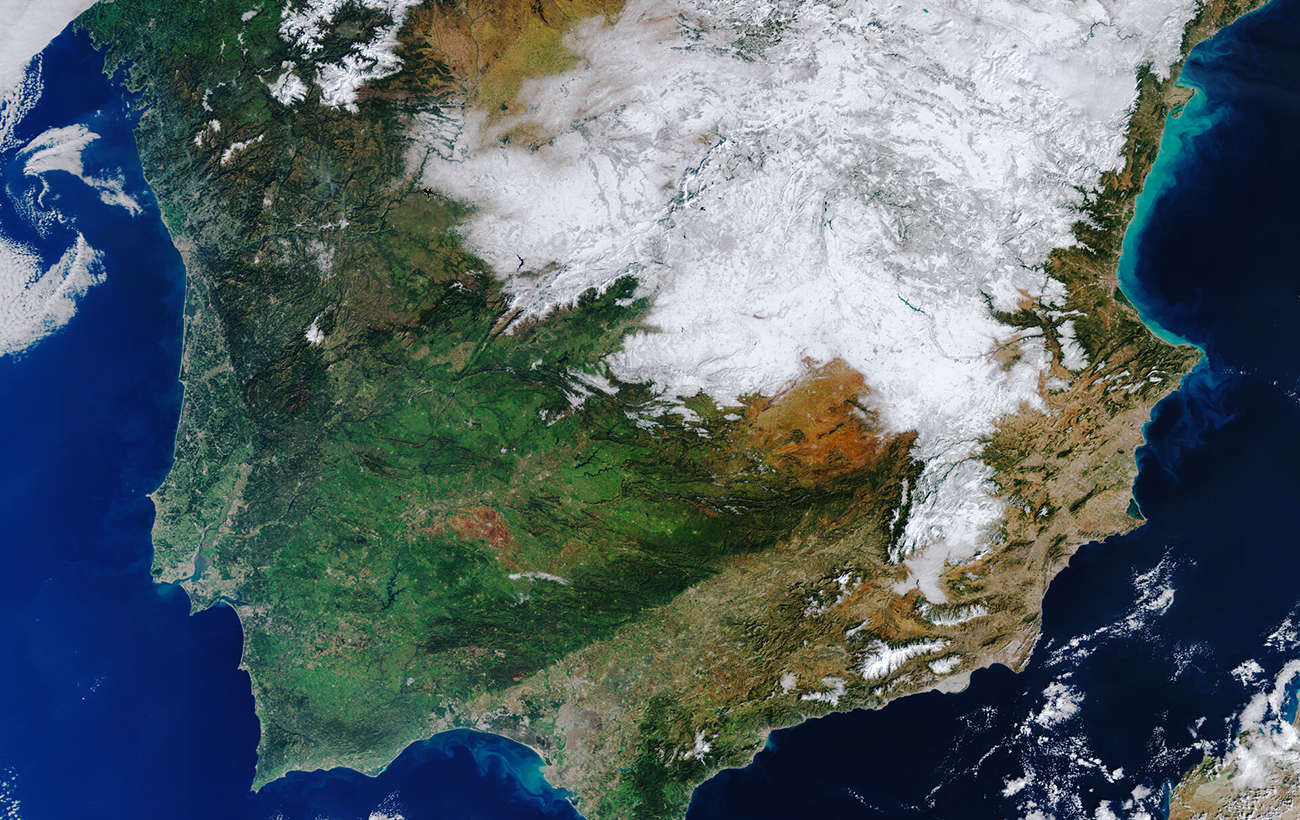 Шторм &quot;Филомена&quot; укрыл снегом Испанию